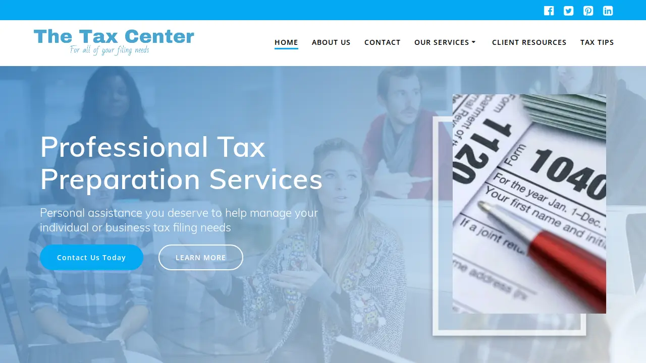 The Tax Center website