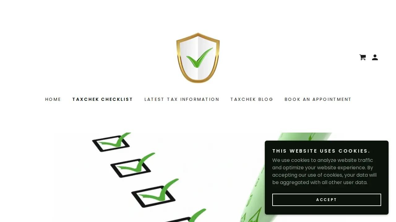 TaxChek Tax Service page