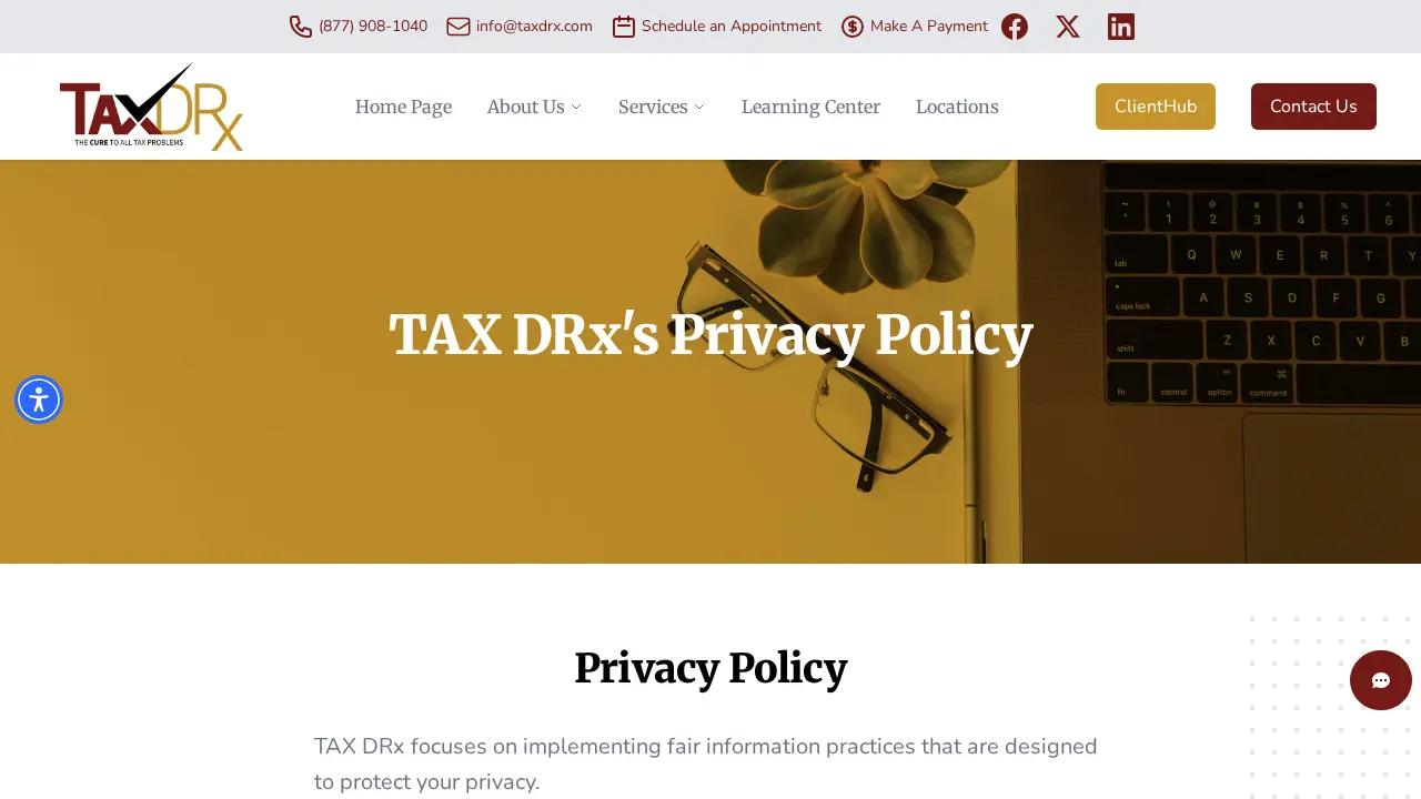 TAX DRx - Harlem page