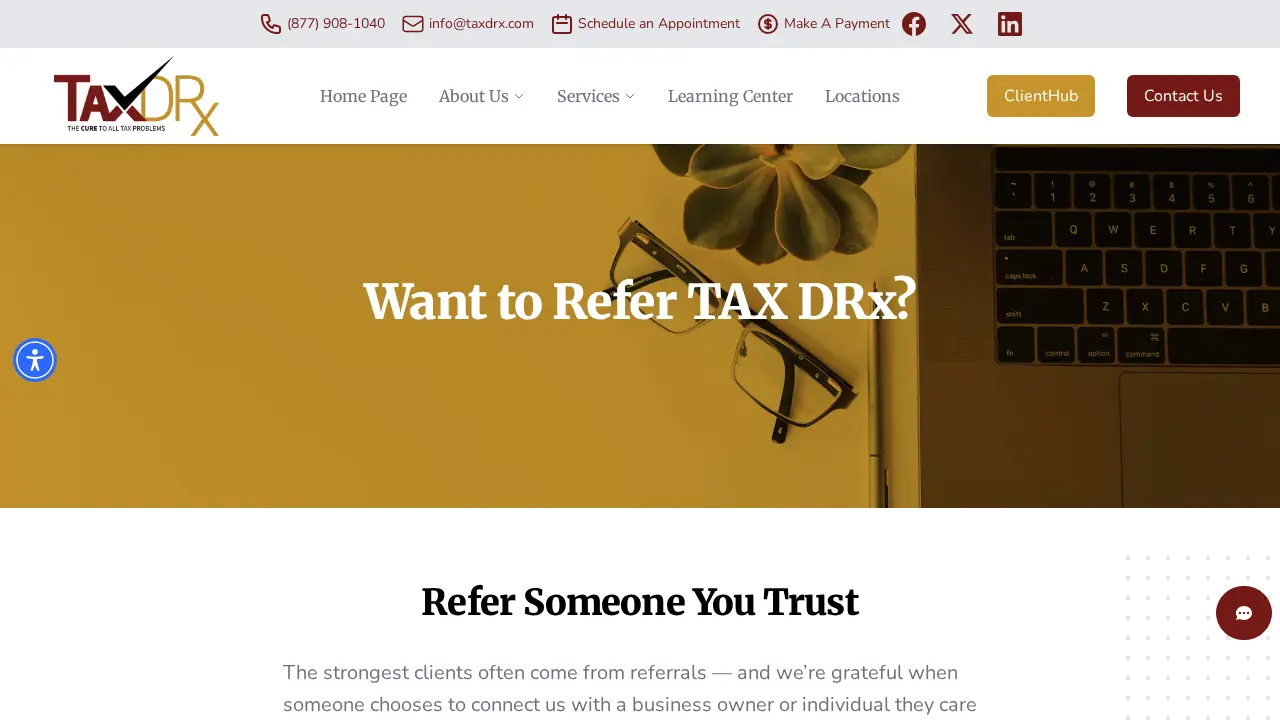 TAX DRx - Harlem page