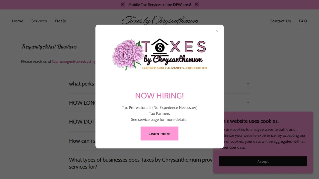 Taxes by Chrysanthemum page