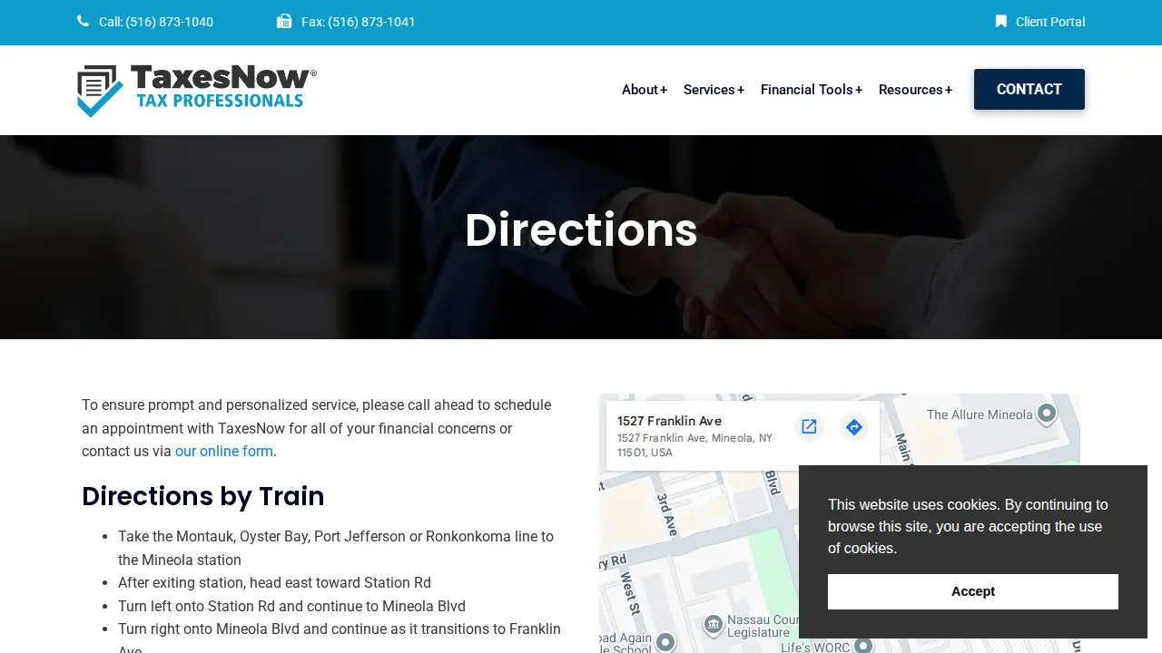 TaxesNow page