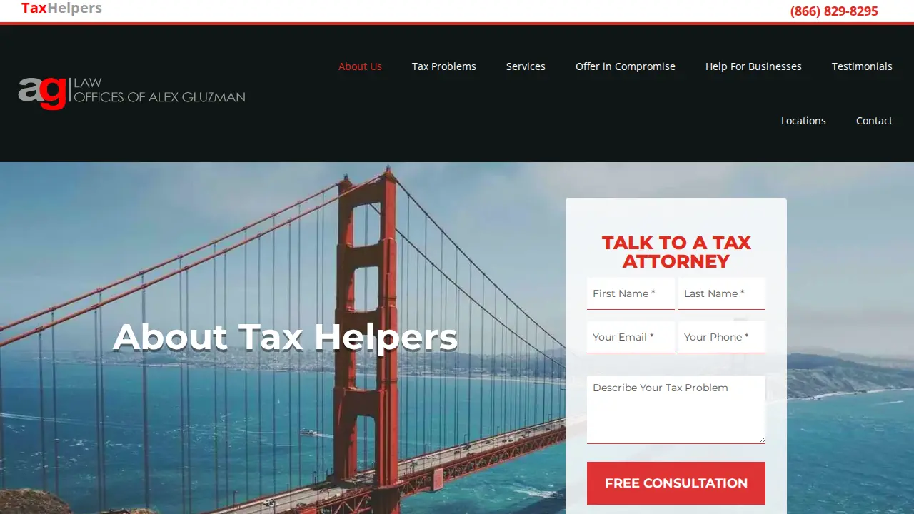 TaxHelpers - Tax Attorney page
