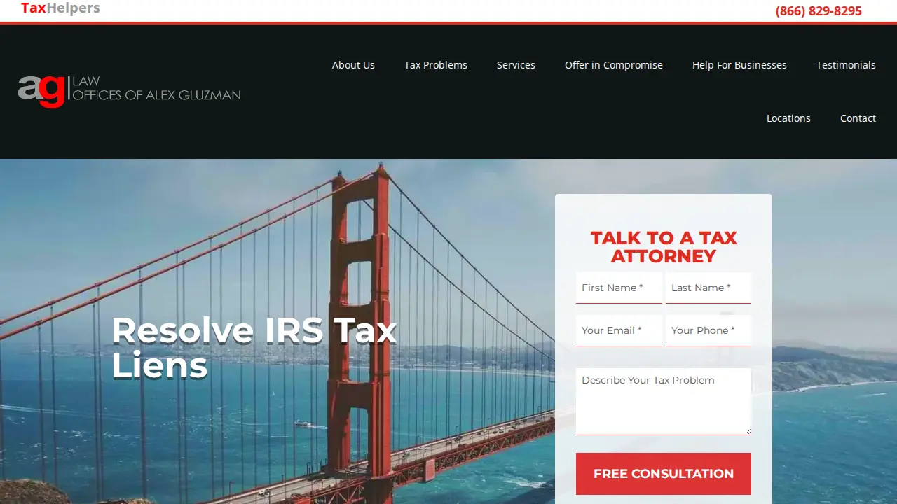 TaxHelpers - Tax Attorney page