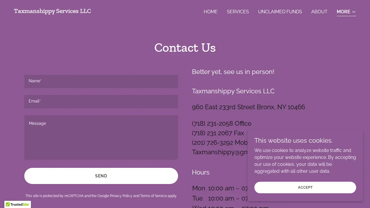 TAXMANSHIPPY page