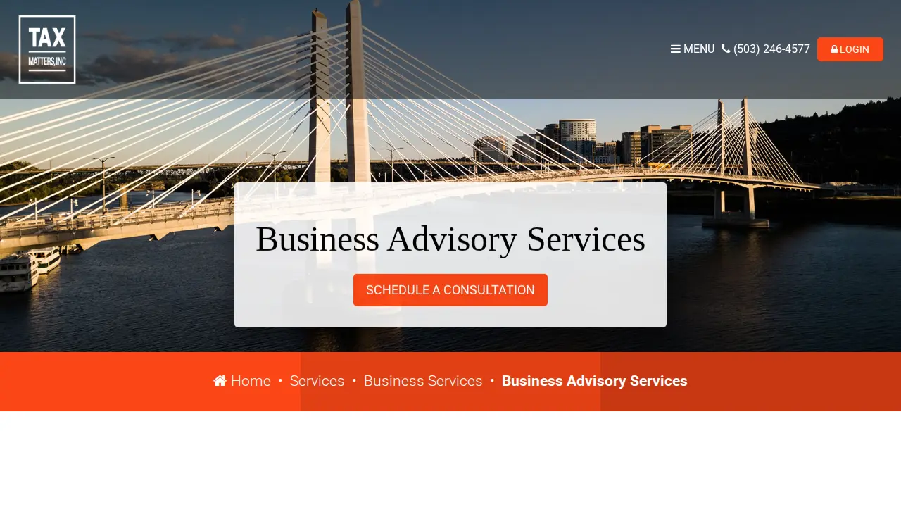 Tax Matters, Inc. page
