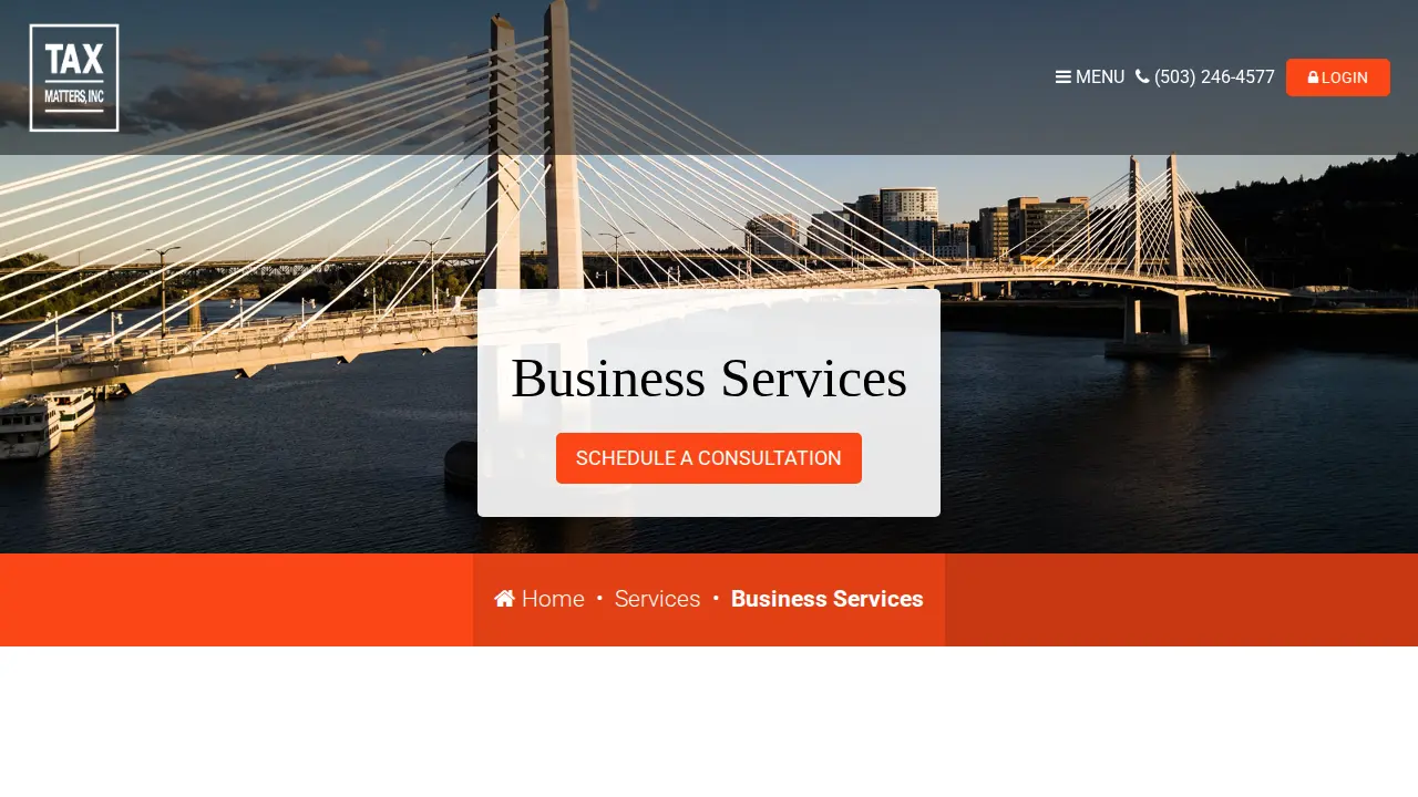 Tax Matters, Inc. page