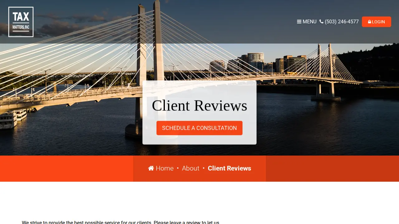 Tax Matters, Inc. page