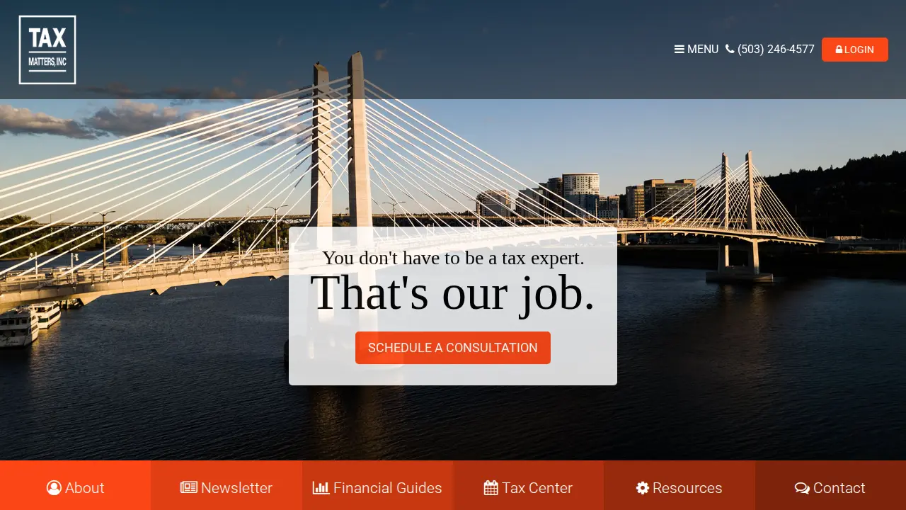 Tax Matters, Inc. page