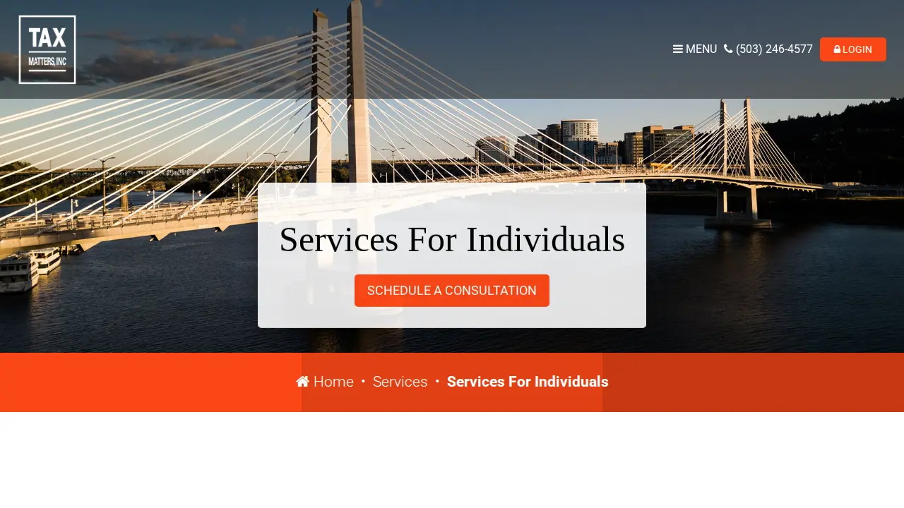 Tax Matters, Inc. page