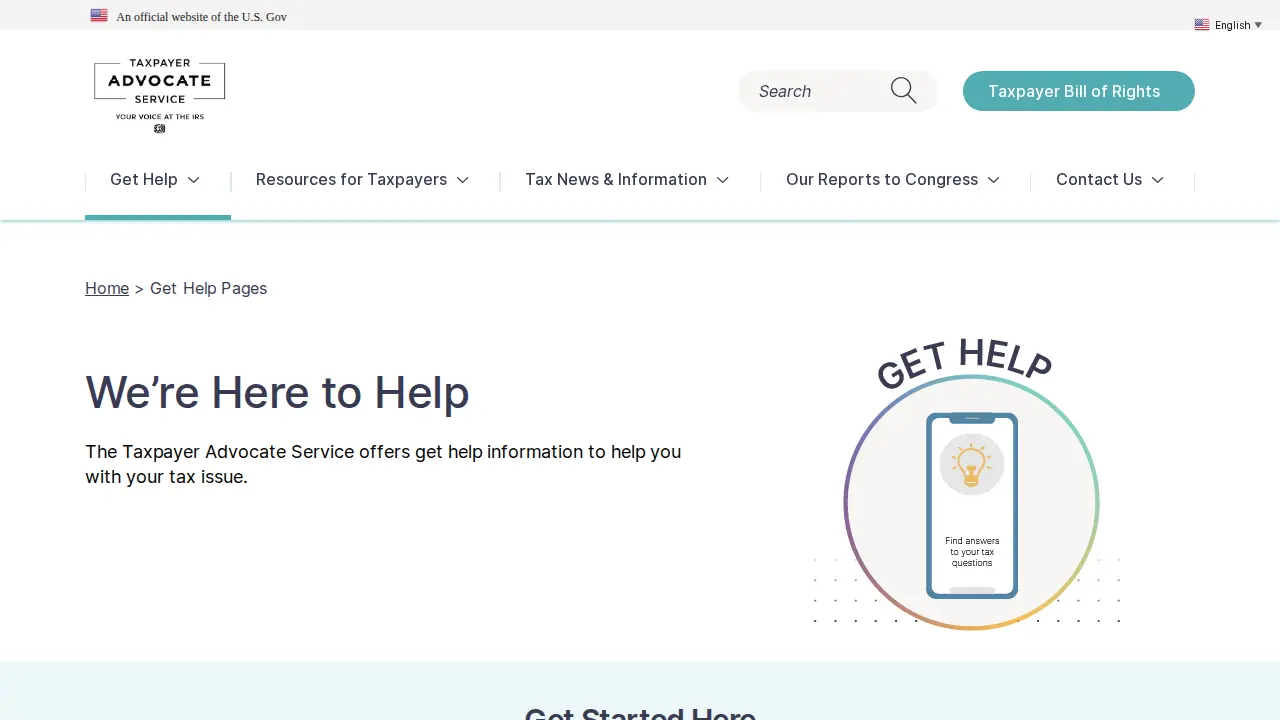 Taxpayer Advocate Service Office page