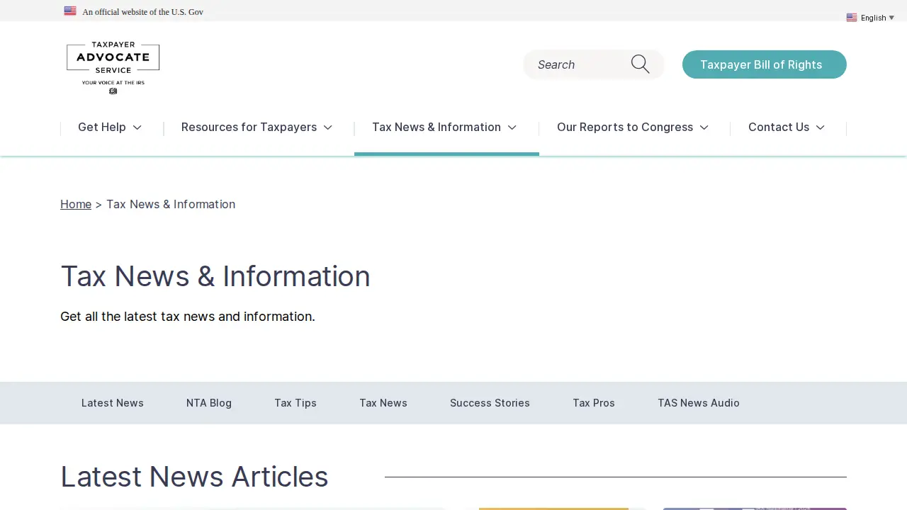 Taxpayer Advocate Service Office page