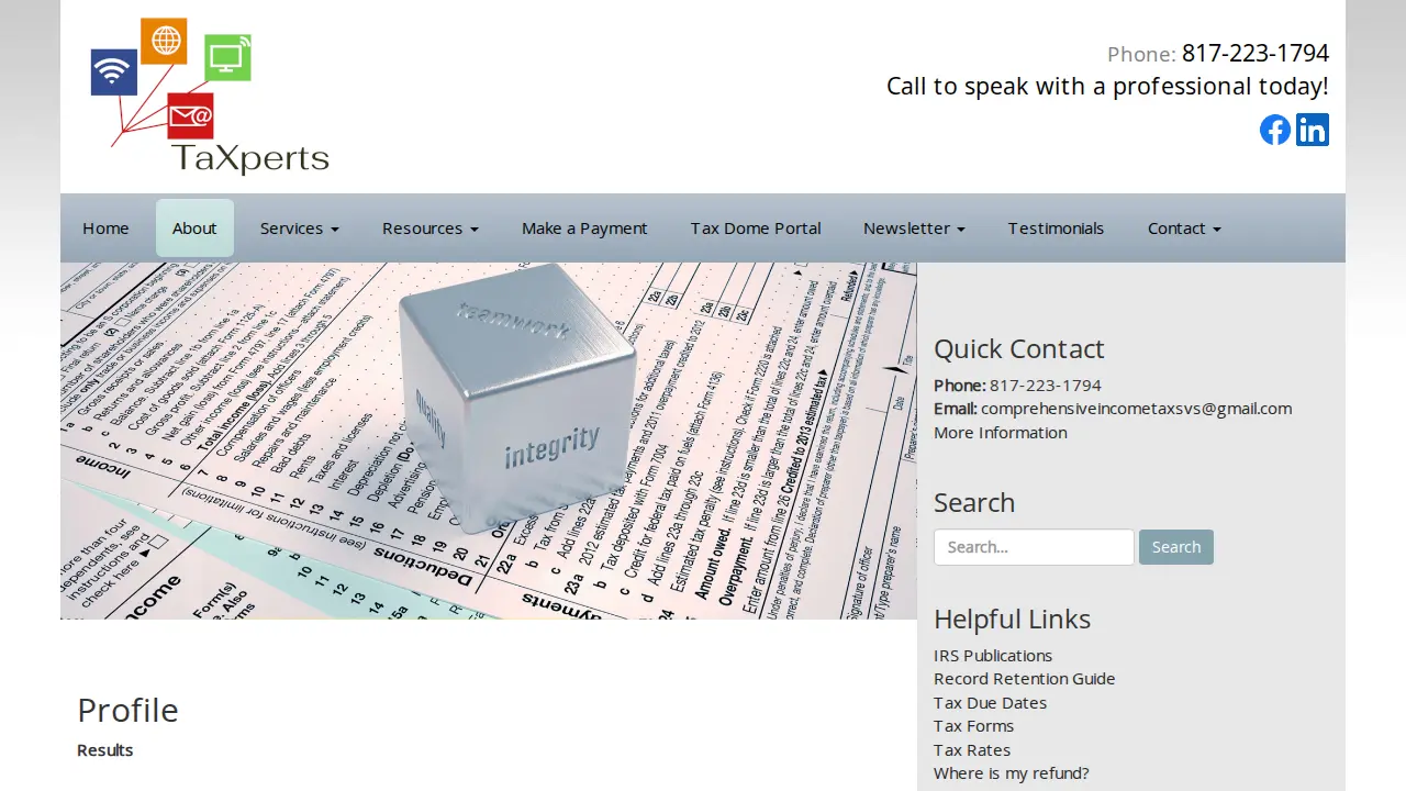 TaXperts page