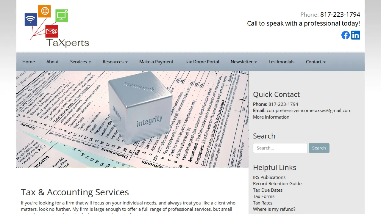 TaXperts page