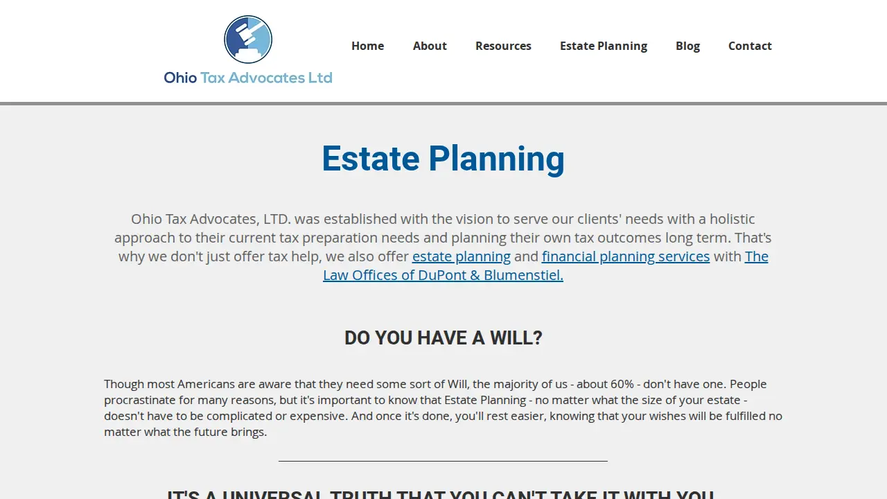 Ohio Tax Advocates page