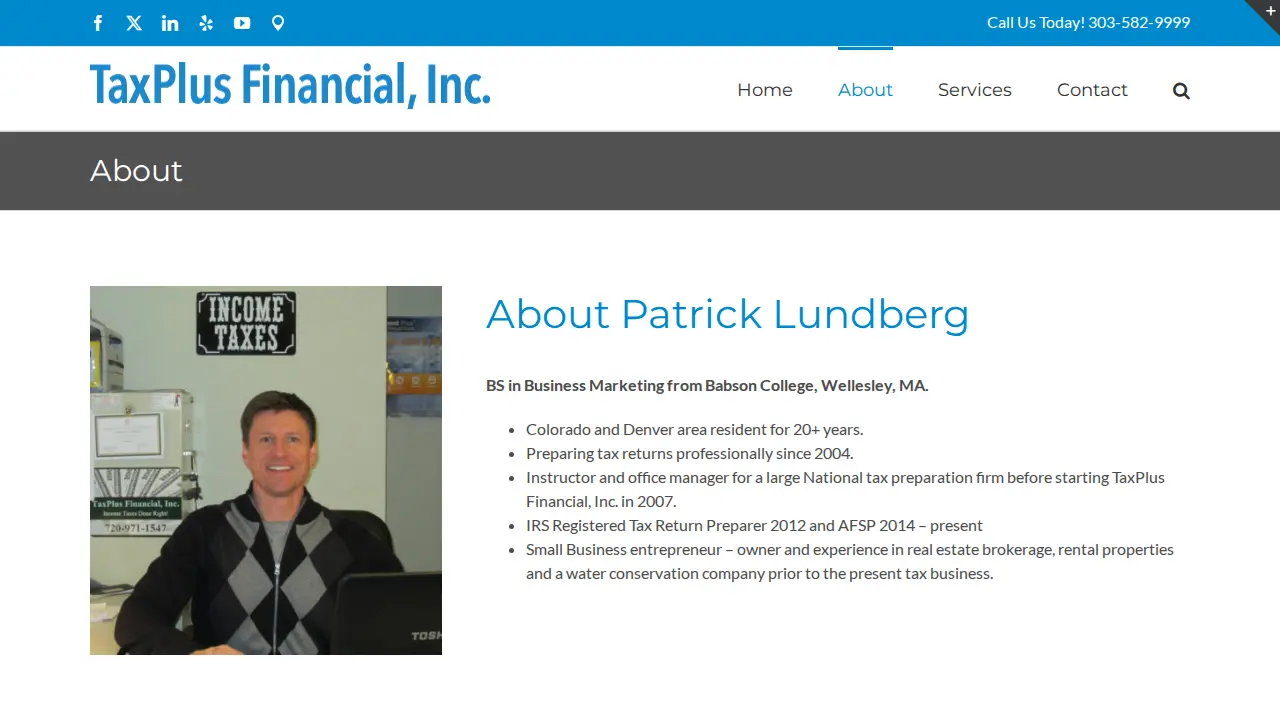 TaxPlus Financial, Inc. page