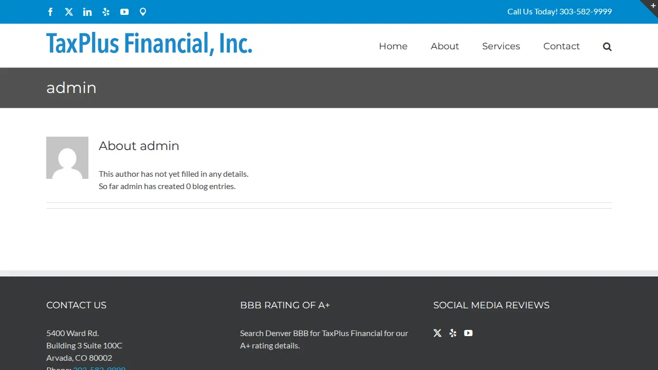 TaxPlus Financial, Inc. page