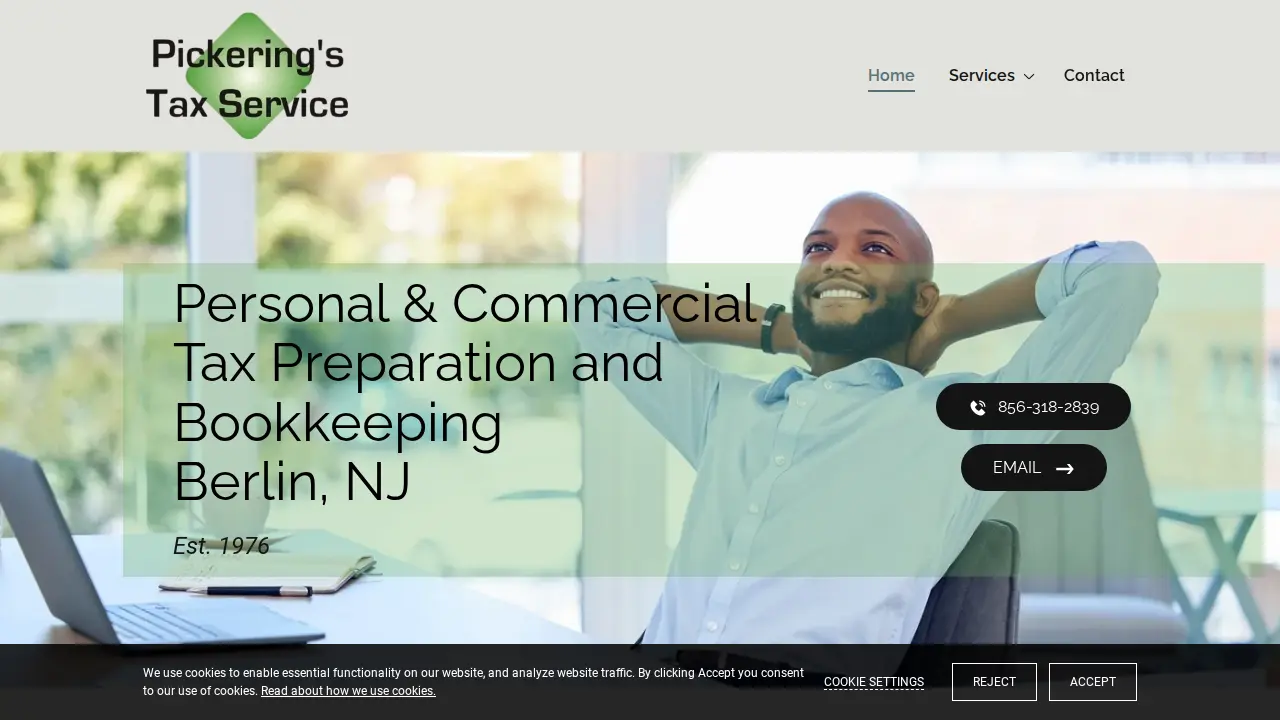 Pickering's Tax Service website