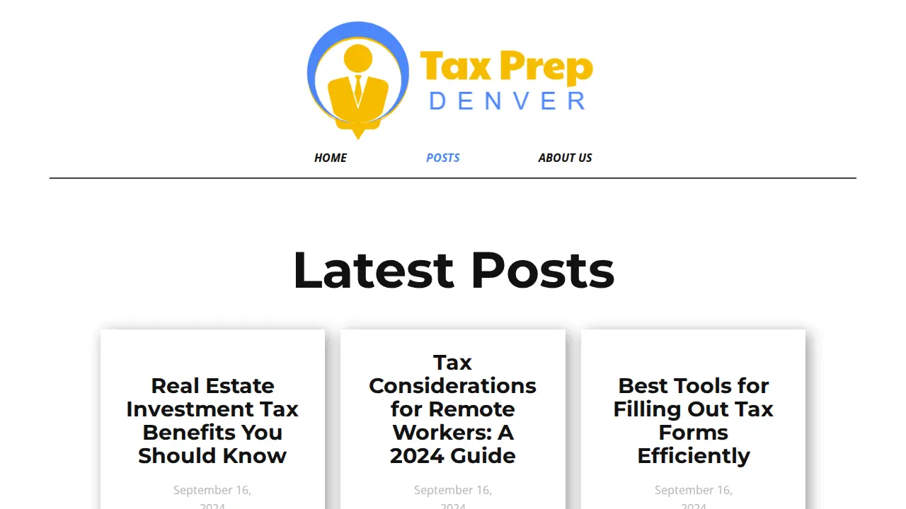 Tax Preparation Denver page