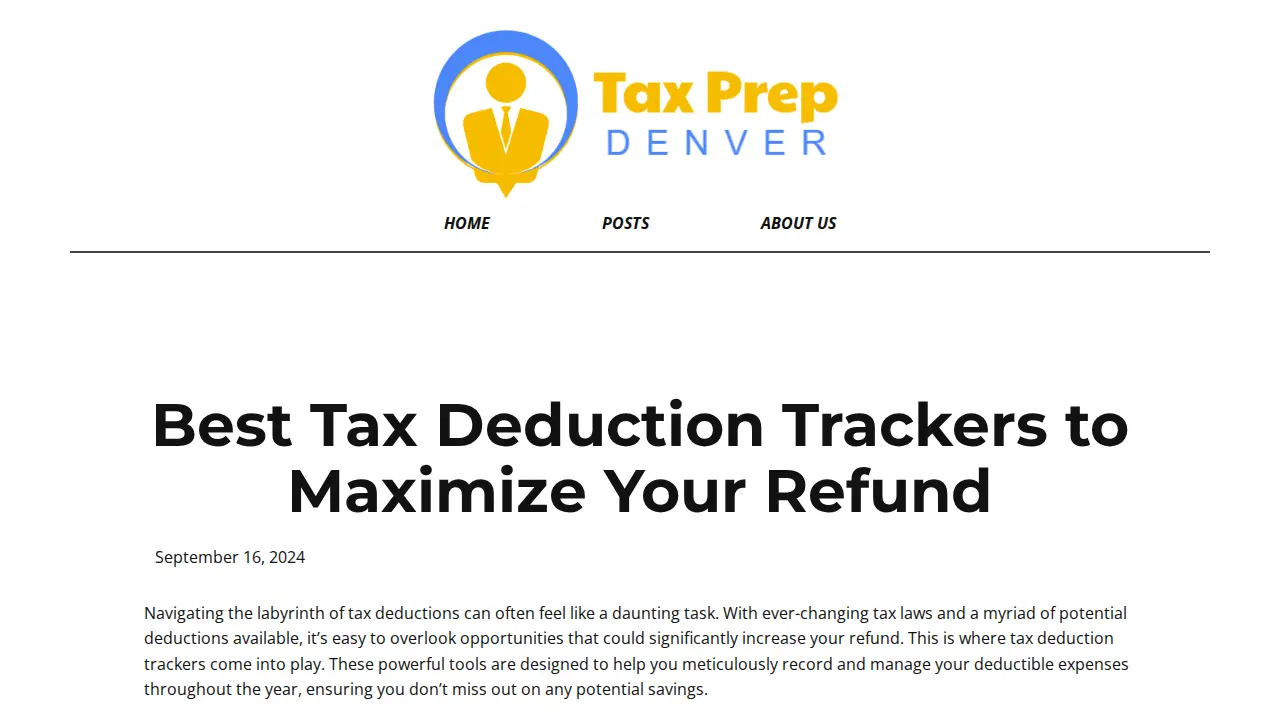 Tax Preparation Denver page