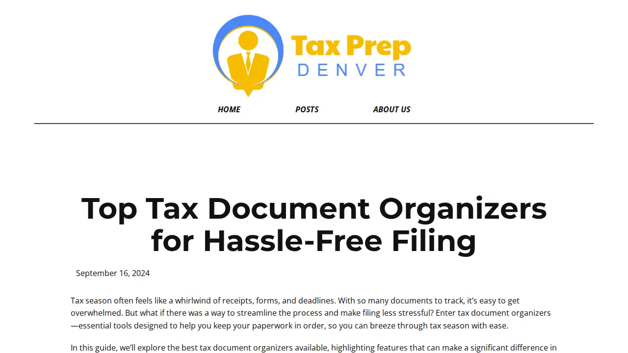 Tax Preparation Denver page