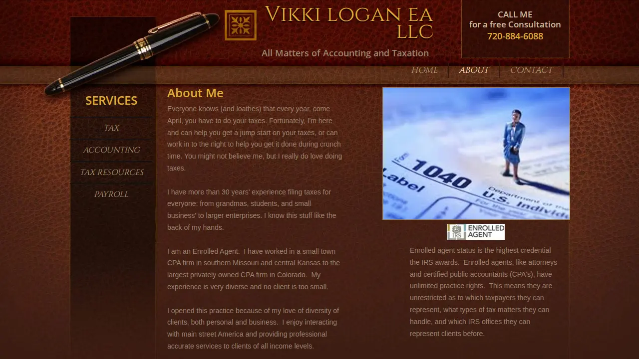 Vikki Logan, EA LLC page