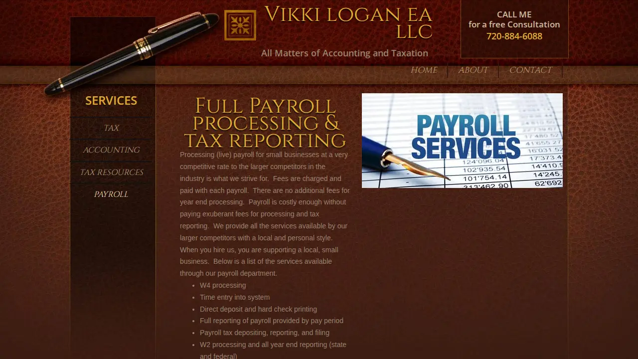 Vikki Logan, EA LLC page
