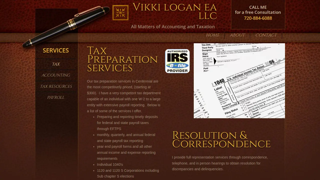 Vikki Logan, EA LLC page