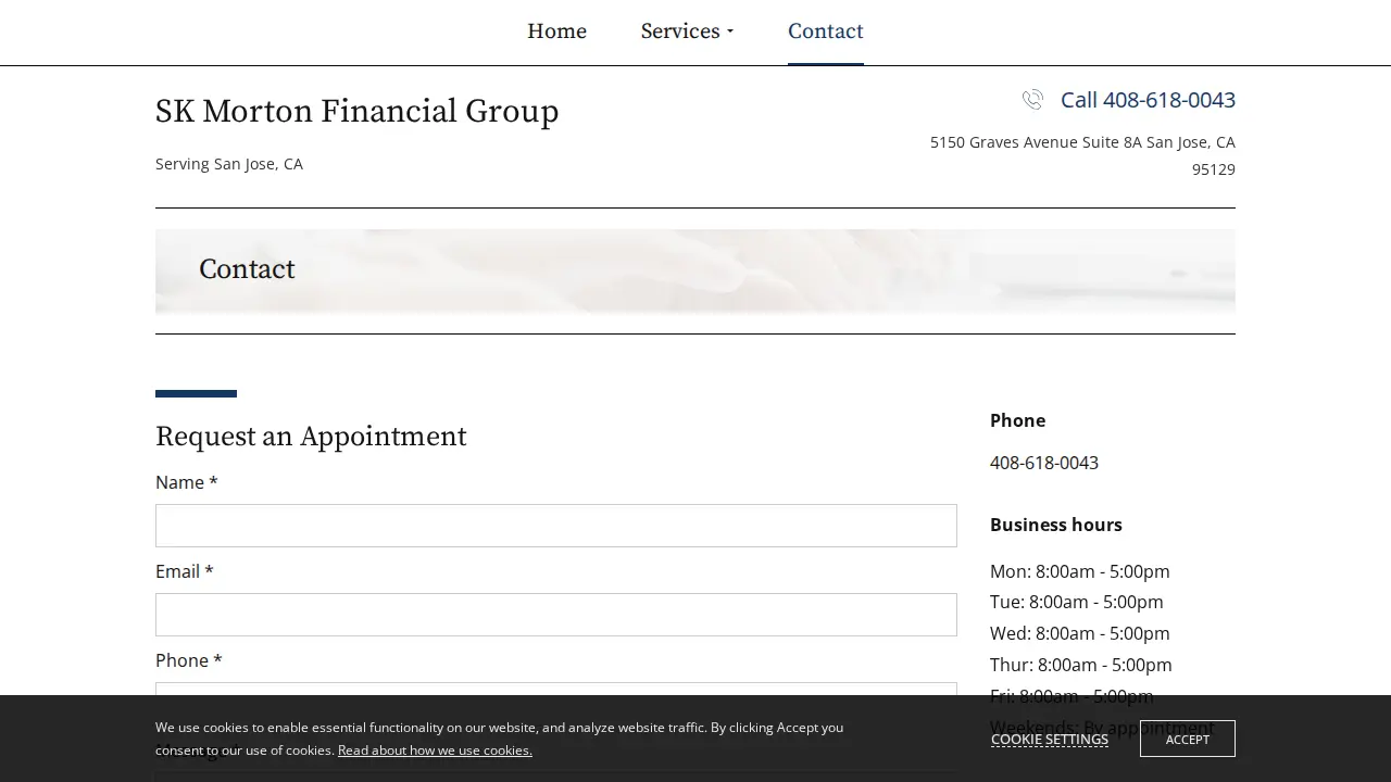 SK Morton Financial Group page