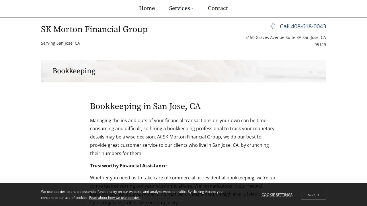 SK Morton Financial Group page