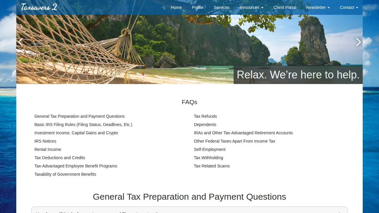TS2 Financial page