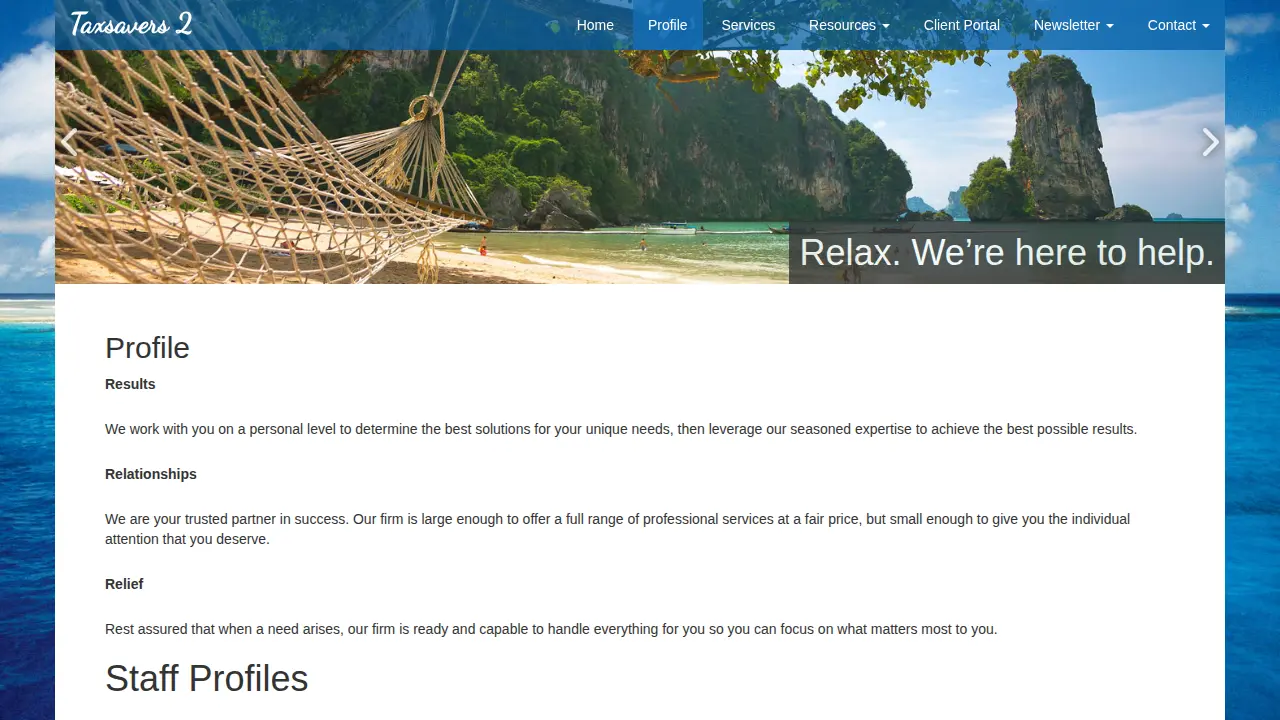 TS2 Financial page