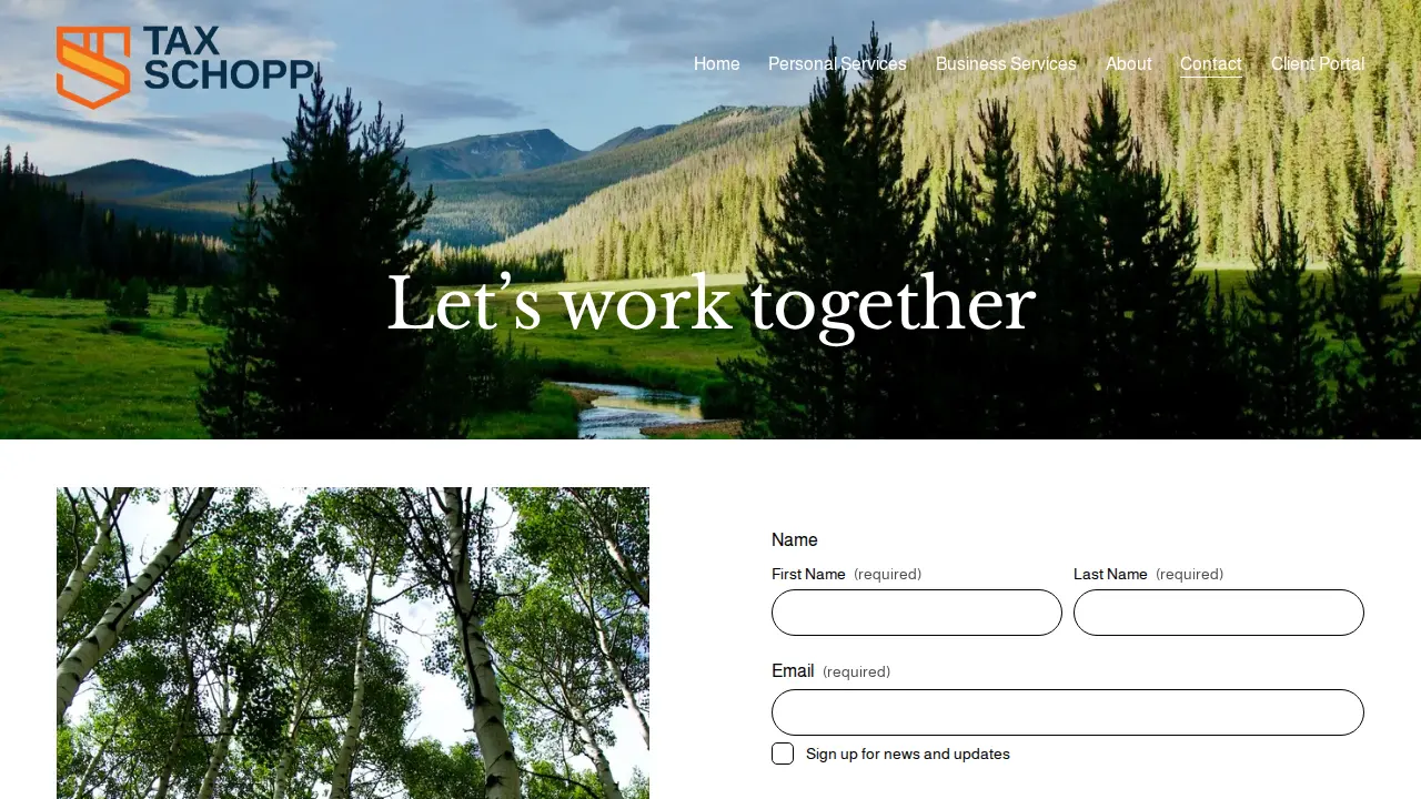 Tax Schopp page