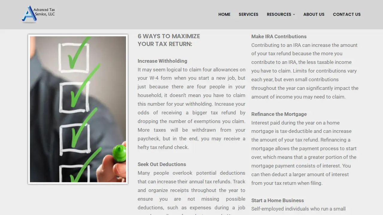 Advanced Tax Service, LLC page
