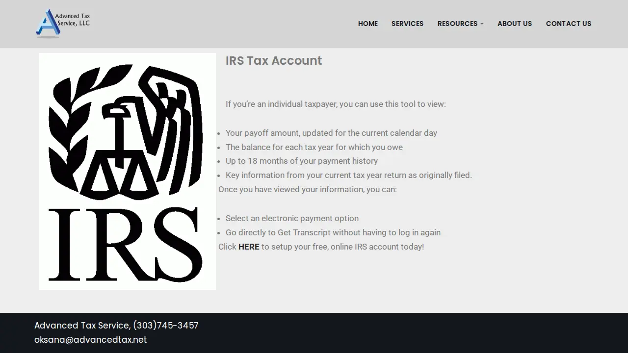 Advanced Tax Service, LLC page