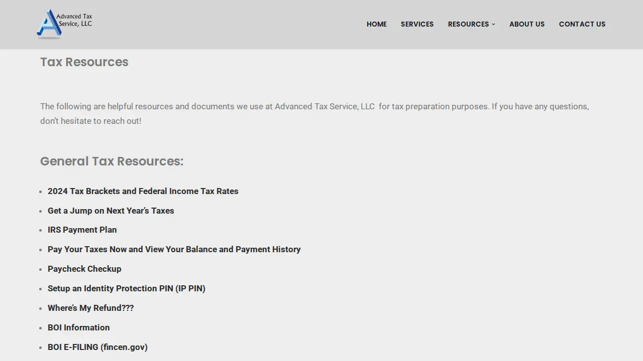 Advanced Tax Service, LLC page