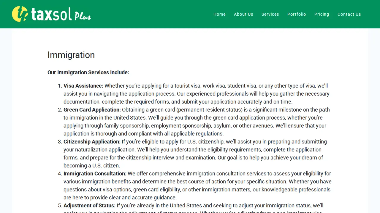 TAXSOL PLUS, LLC page