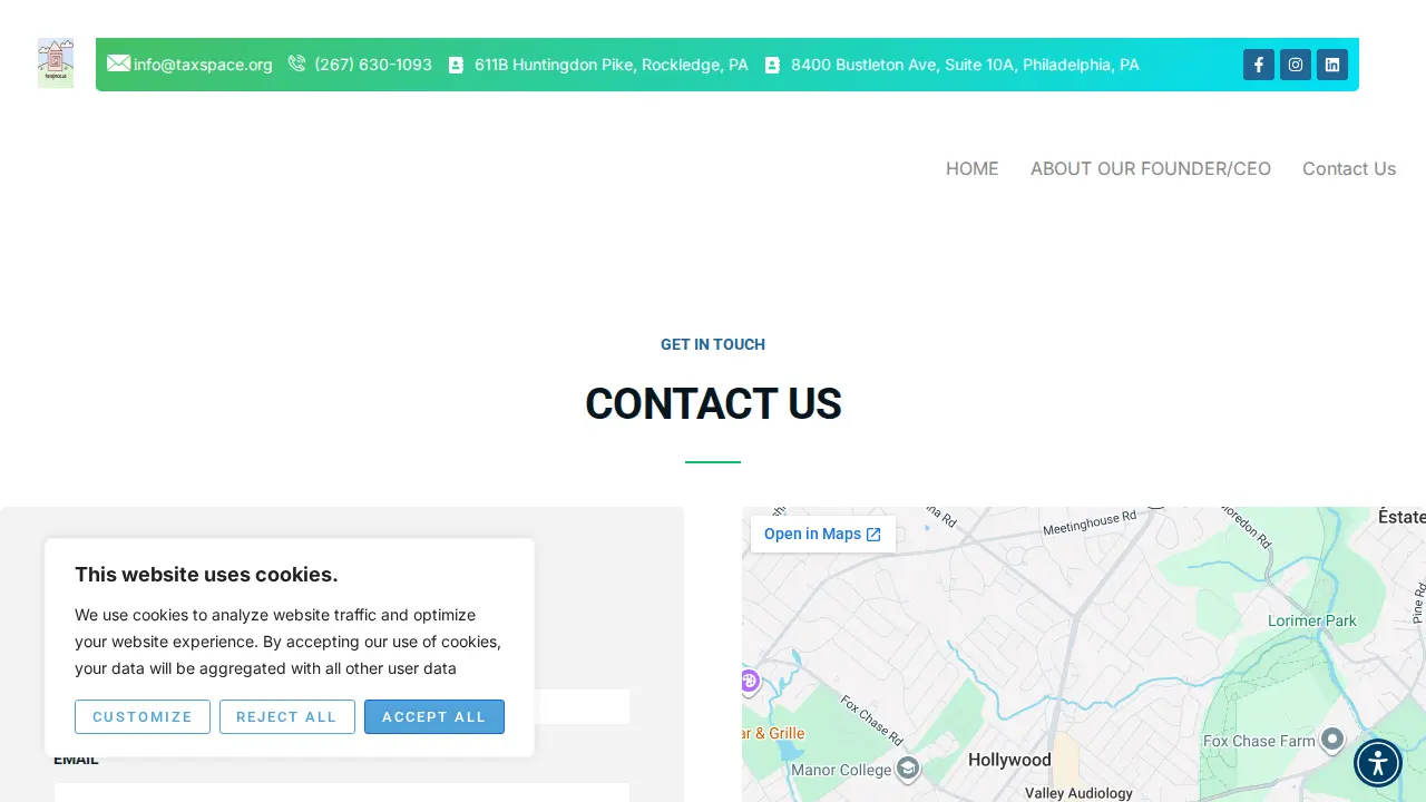 TaxSpace page
