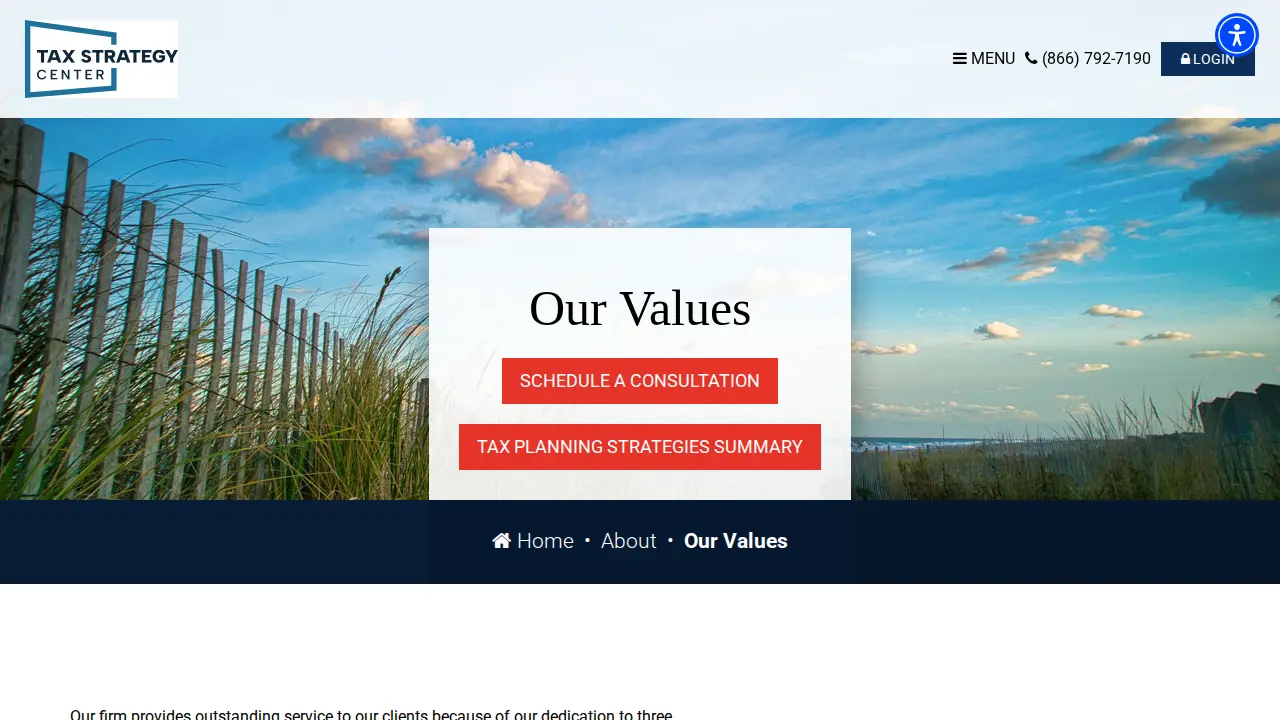 Tax Strategy Center page