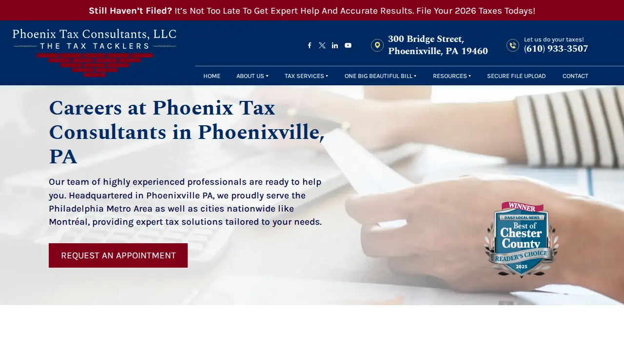 Phoenix Tax Consultants page