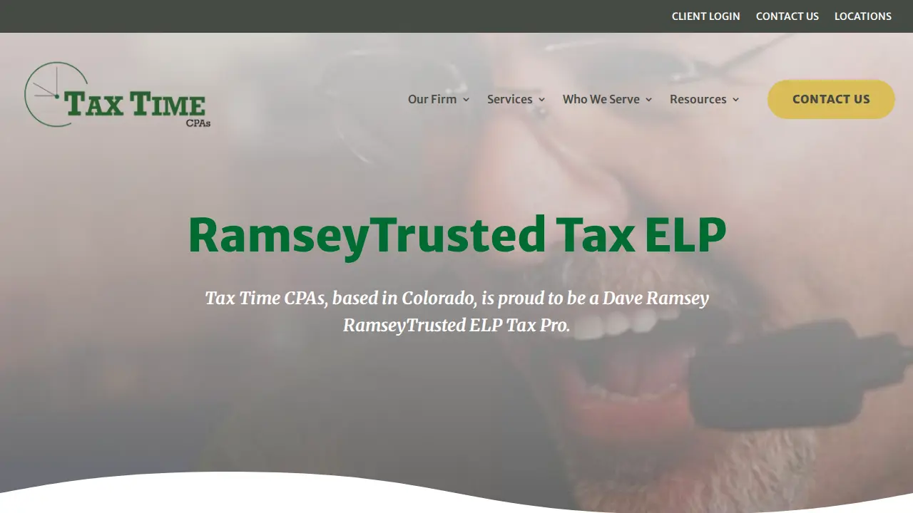 Tax Time CPAs page