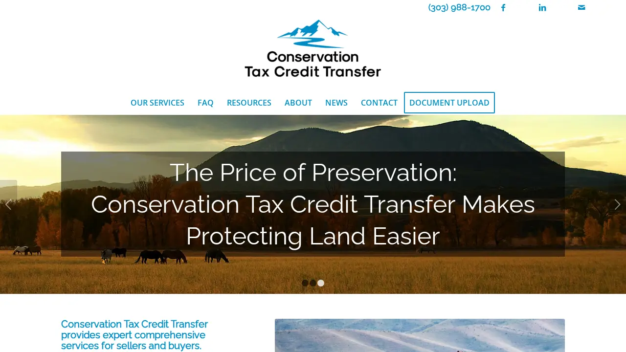 Conservation Tax Credit Transfer