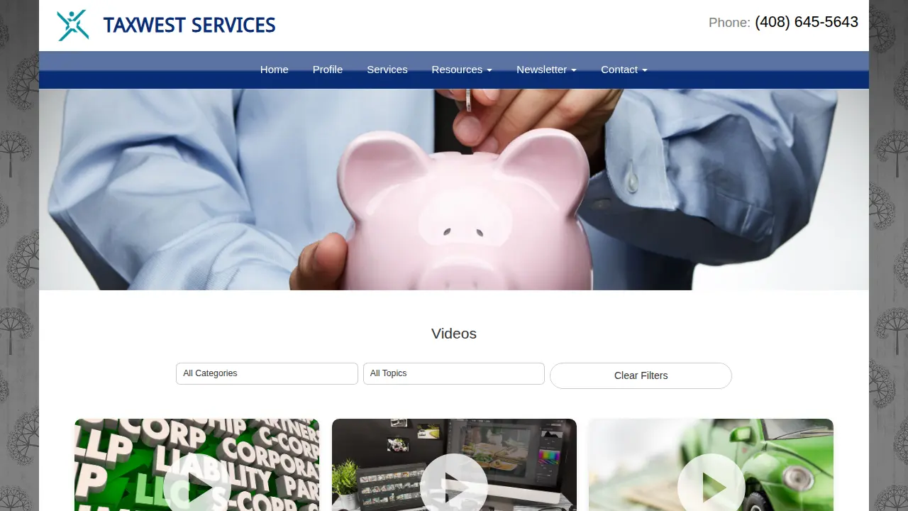 Taxwest services page