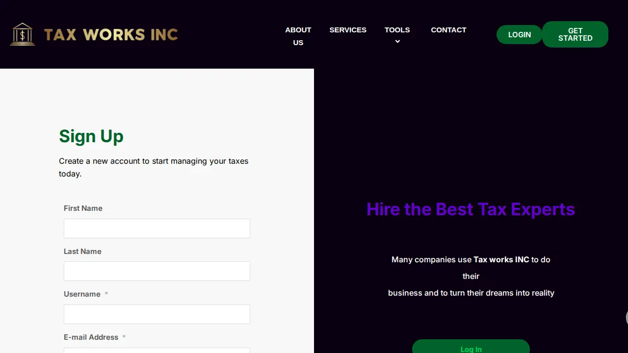 Tax & Insurance Works Brokerage Corp. page