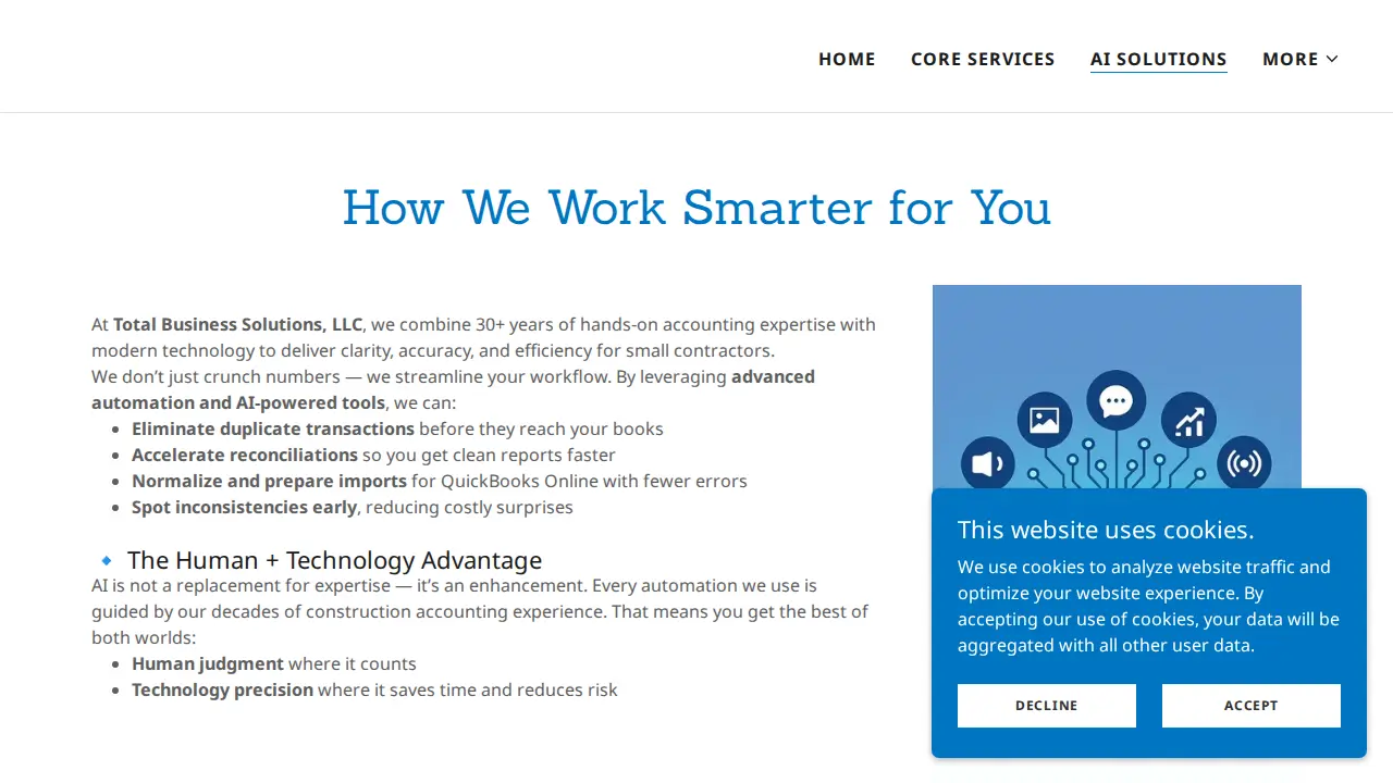 Total Business Solutions, LLC page