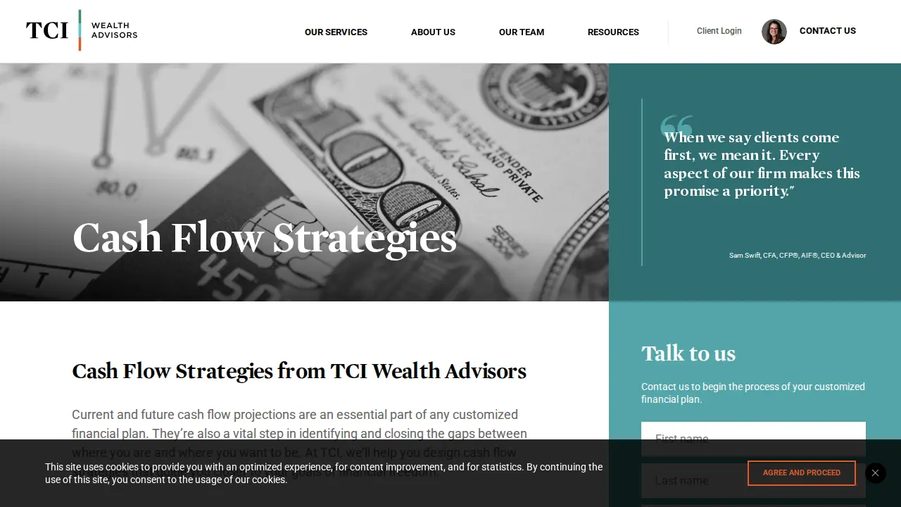 TCI Wealth Advisors page