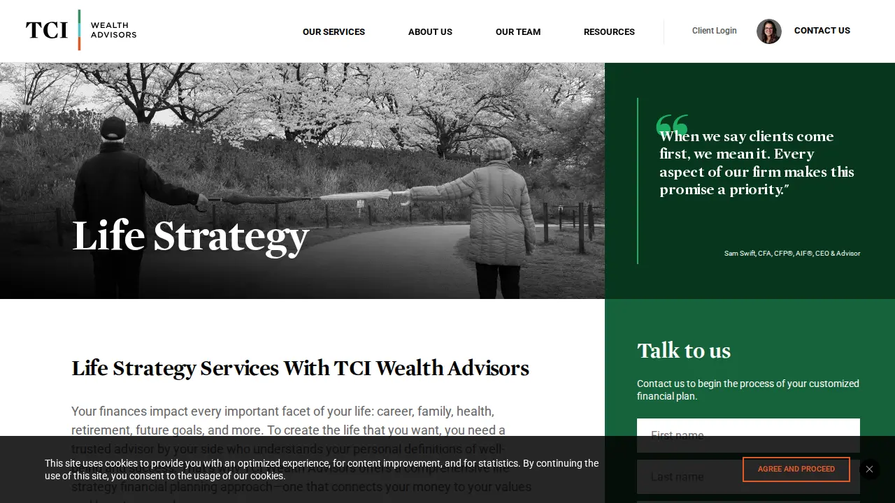 TCI Wealth Advisors page
