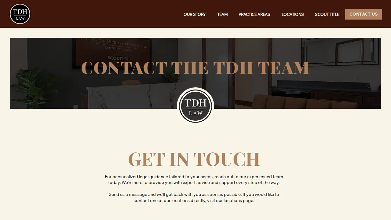 Thompson, Dunlap & Heydinger, Ltd. page