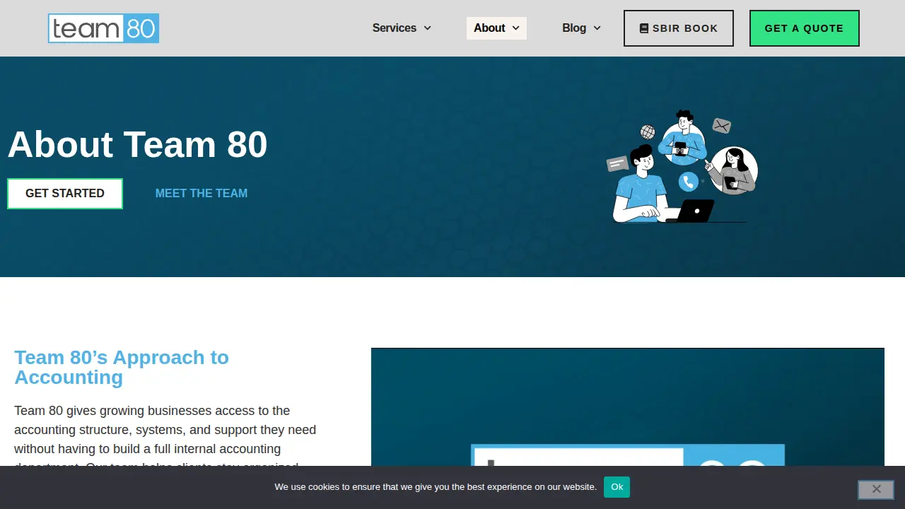 Team 80 Small Business Accounting Service page