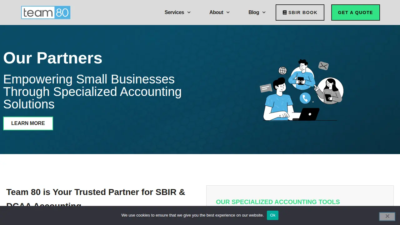 Team 80 Small Business Accounting Service page